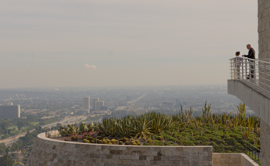 The Side of Getty Facing the 101